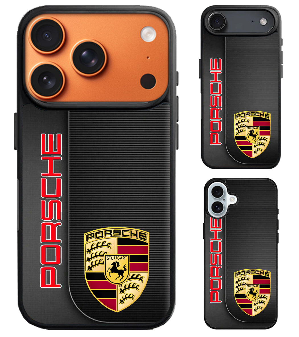 Porsche Red Black iPhone Air | iPhone 17 | 17 Pro | 17 Pro Max Case