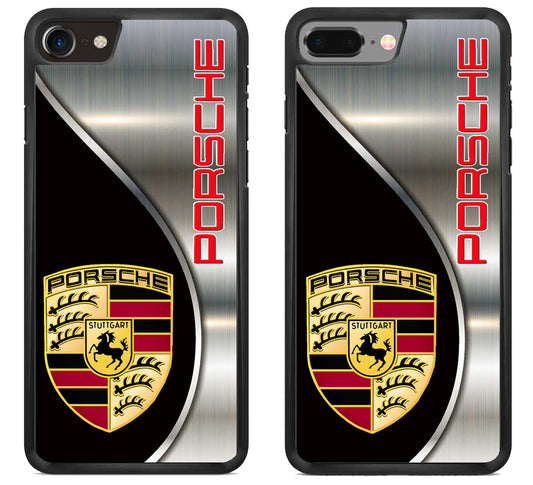 Porsche Silver Metallic iPhone 8 | 8 Plus Case