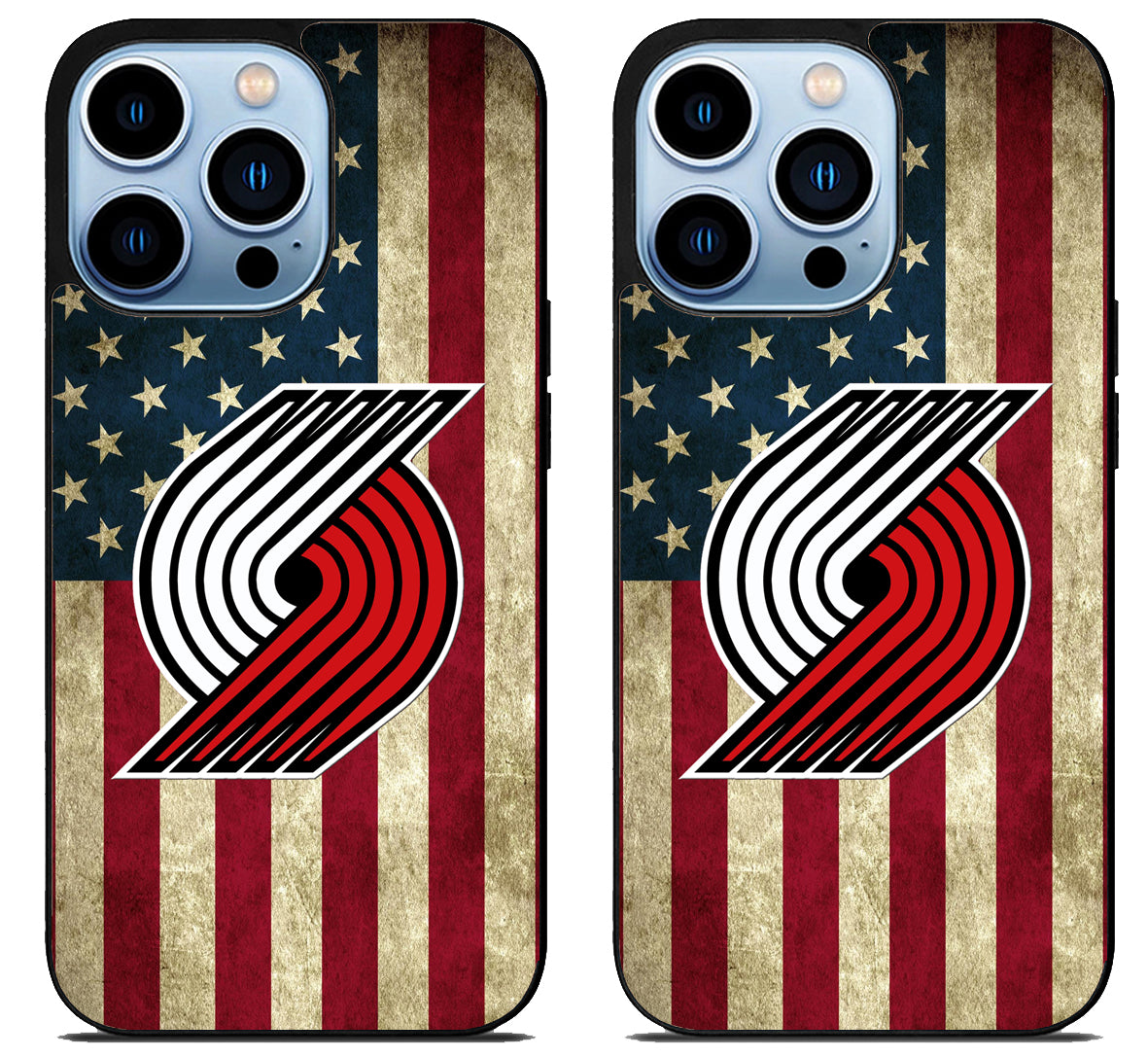 Portland Trail Blazers Logo Flag iPhone 15 Pro | iPhone 15 Pro Max Case