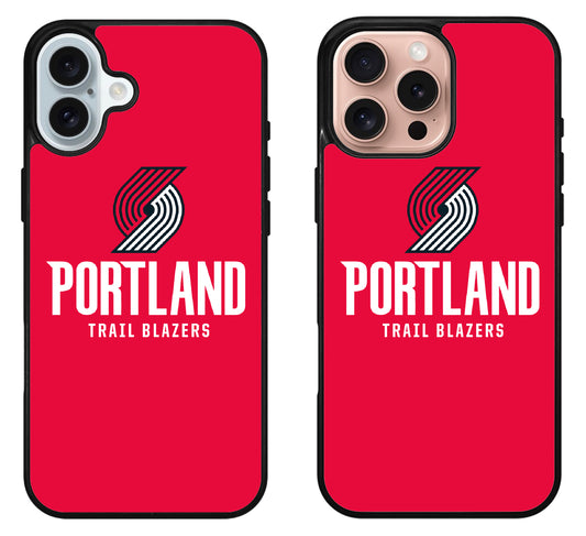 Portland Trail Blazers Red iPhone 16 | 16 Plus | 16 Pro | 16 Pro Max Case