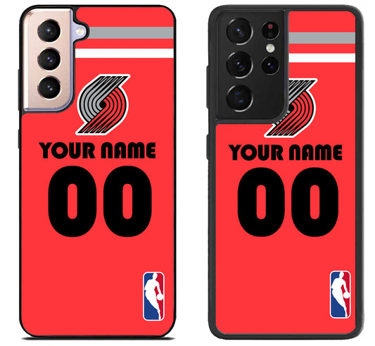 Custom Personalized Portland Trail Blazers NBA Samsung Galaxy S21 | S21 FE | S21+ | S21 Ultra Case