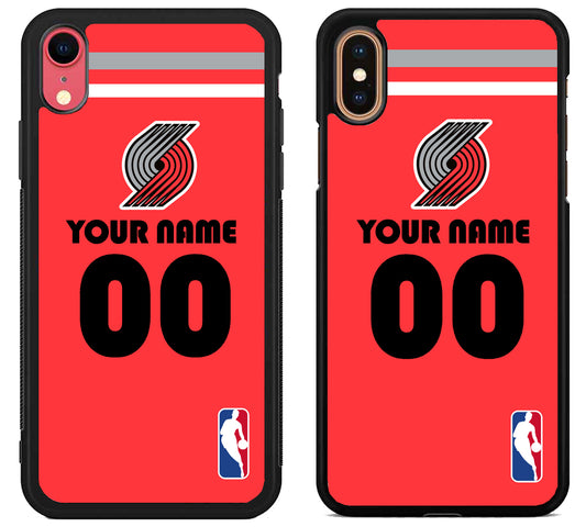 Custom Personalized Portland Trail Blazers NBA iPhone X | Xs | Xr | Xs Max Case