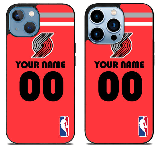 Custom Personalized Portland Trail Blazers NBA iPhone 13 | 13 Mini | 13 Pro | 13 Pro Max Case