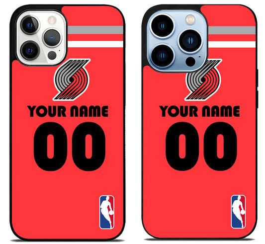 Custom Personalized Portland Trail Blazers NBA iPhone 15 Pro | iPhone 15 Pro Max Case