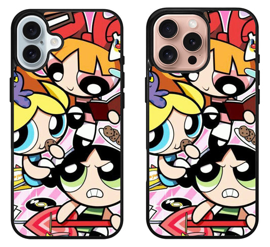 Powerpuff Collage iPhone 16 | 16 Plus | 16 Pro | 16 Pro Max Case