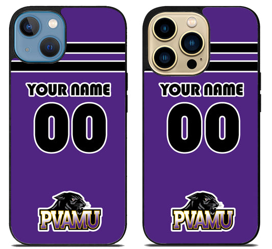 Custom Personalized Prairie View A&M Panthers iPhone 14 | 14 Plus | 14 Pro | 14 Pro Max Case