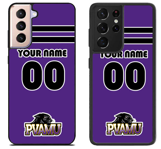 Custom Personalized Prairie View A&M Panthers Samsung Galaxy S21 | S21 FE | S21+ | S21 Ultra Case