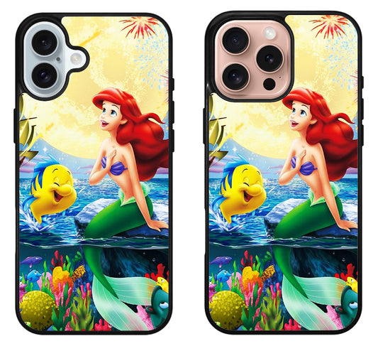 Princess Ariel Mermaid Cute iPhone 16 | 16 Plus | 16 Pro | 16 Pro Max Case