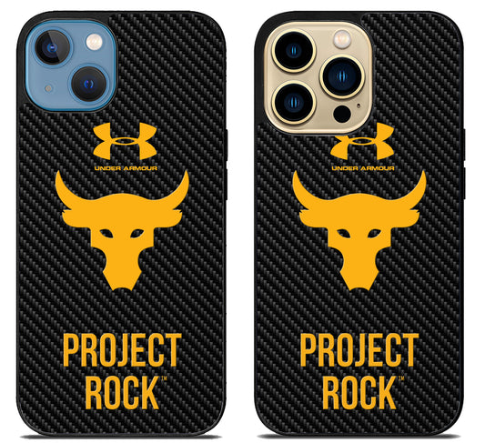 Project Rock UA Carbon iPhone 14 | 14 Plus | 14 Pro | 14 Pro Max Case