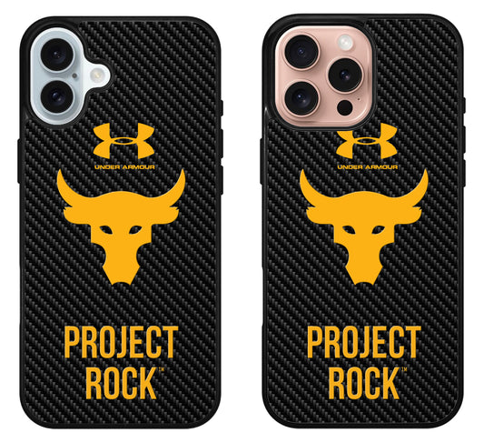 Project Rock UA Carbon iPhone 16 | 16 Plus | 16 Pro | 16 Pro Max Case