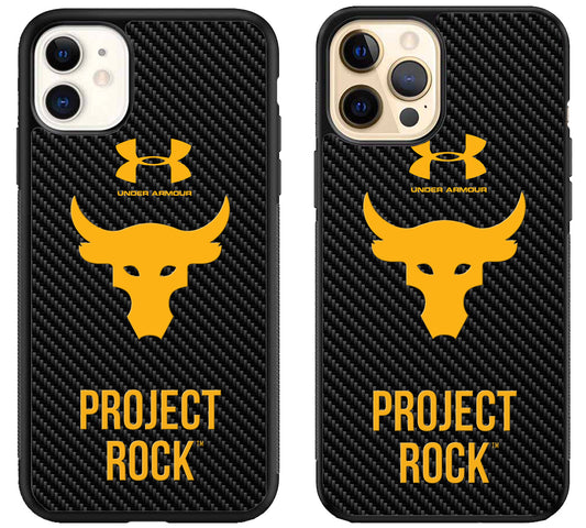 Project Rock UA Carbon iPhone 12 | 12 Mini | 12 Pro | 12 Pro Max Case