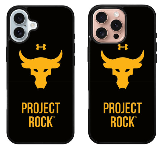 Project Rock Under Armour Black iPhone 16 | 16 Plus | 16 Pro | 16 Pro Max Case