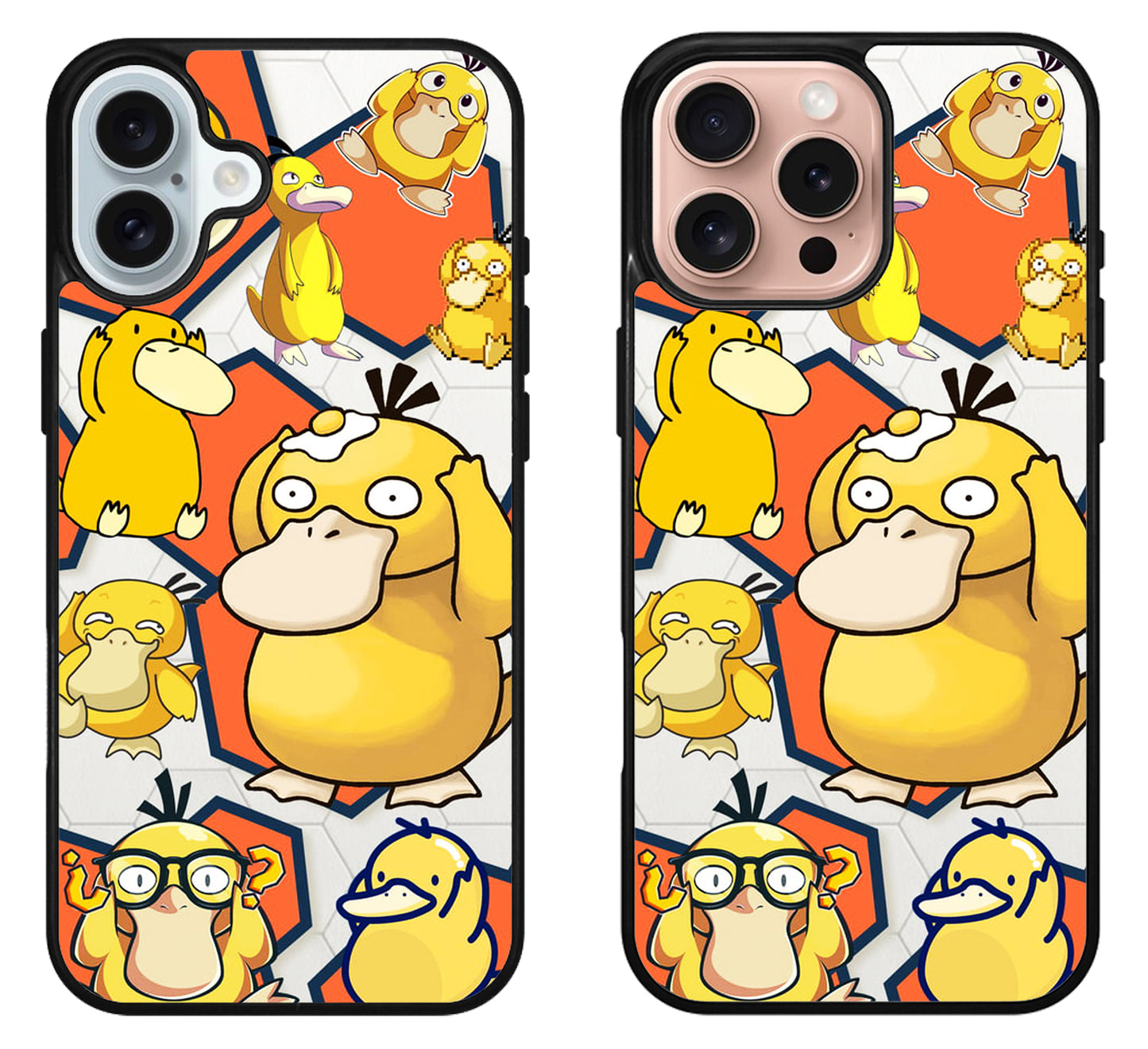 Psyduck Pokemon Collage iPhone 16 | 16 Plus | 16 Pro | 16 Pro Max Case