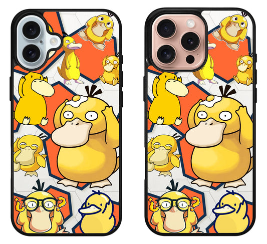 Psyduck Pokemon Collage iPhone 16 | 16 Plus | 16 Pro | 16 Pro Max Case