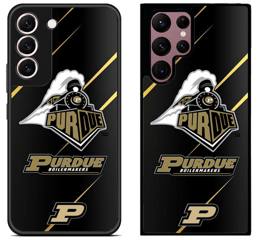 Purdue Boilermakers Black Samsung Galaxy S22 | S22+ | S22 Ultra Case