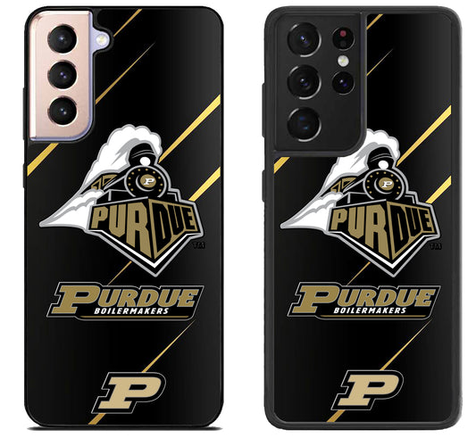 Purdue Boilermakers Black Samsung Galaxy S21 | S21 FE | S21+ | S21 Ultra Case