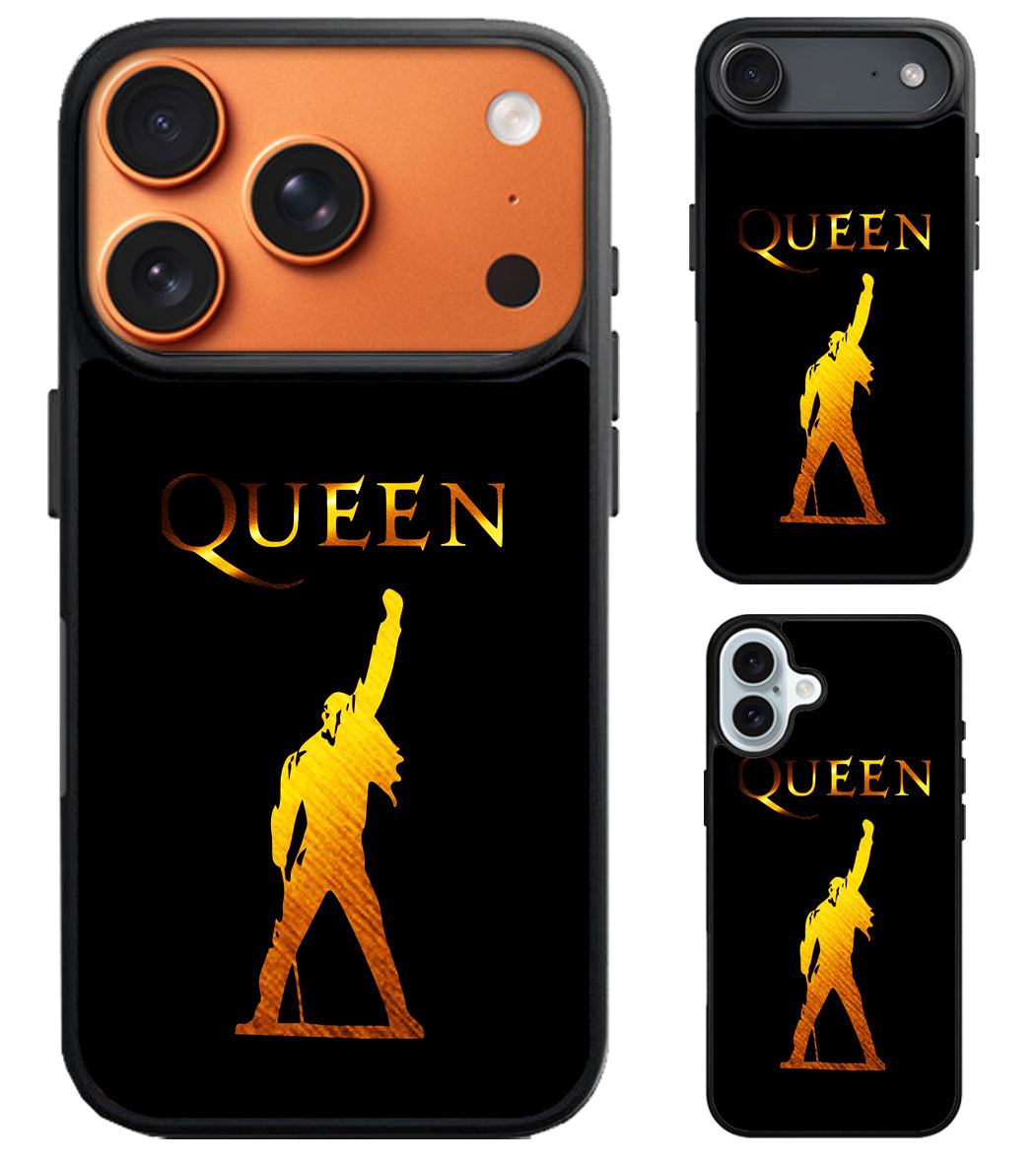 Queen Freddie Mercury Gold iPhone Air | iPhone 17 | 17 Pro | 17 Pro Max Case