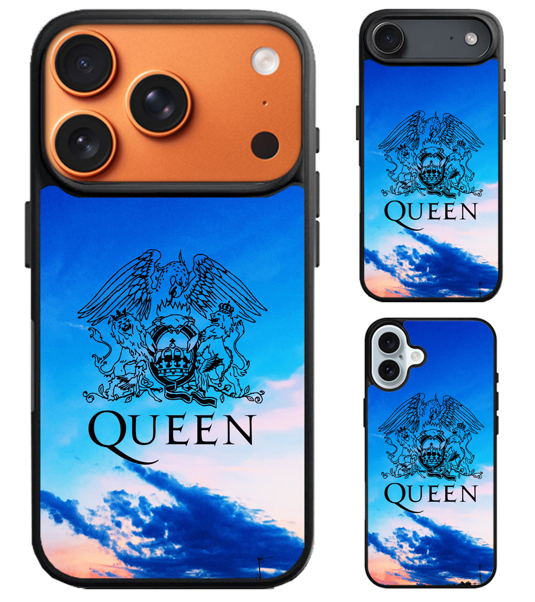 Queen Logo Wallpaper iPhone Air | iPhone 17 | 17 Pro | 17 Pro Max Case