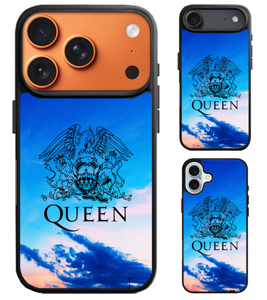 Queen Logo Wallpaper iPhone Air | iPhone 17 | 17 Pro | 17 Pro Max Case