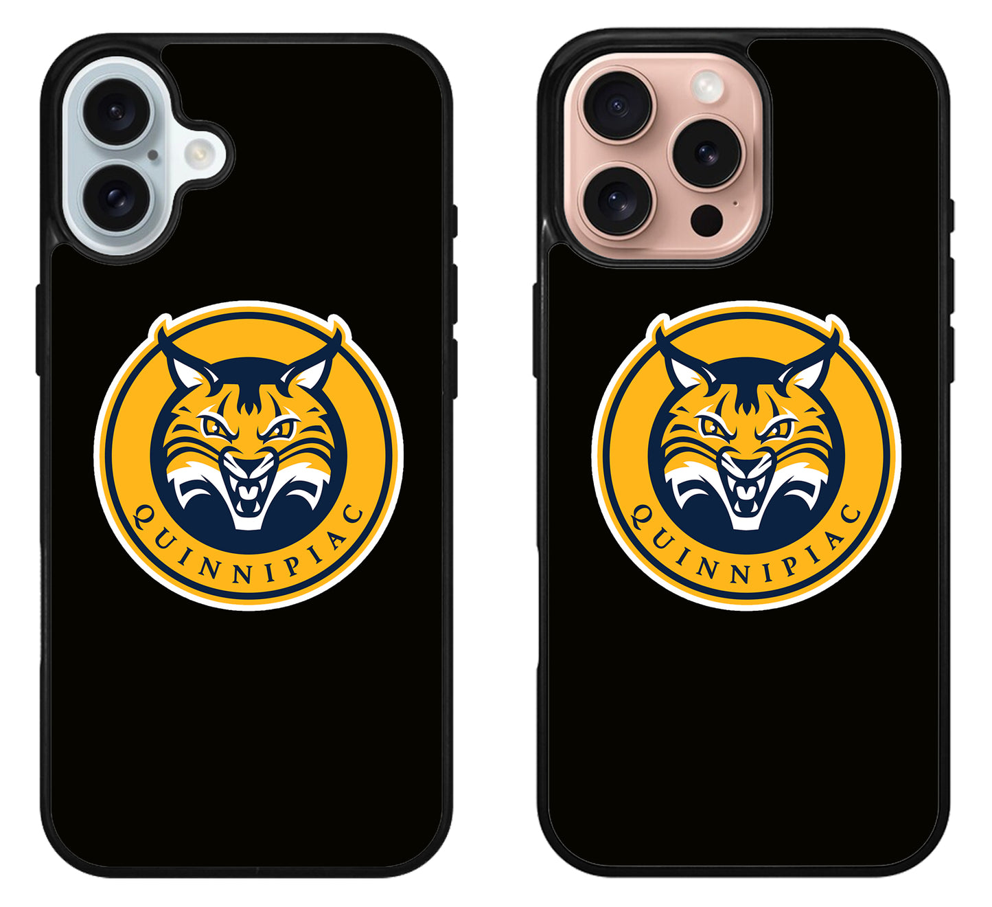 Quinnipiac Bobcats Black iPhone 16 | 16 Plus | 16 Pro | 16 Pro Max Case