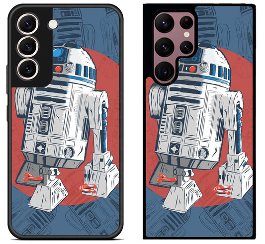 R2D2 Star Wars Background Samsung Galaxy S22 | S22+ | S22 Ultra Case