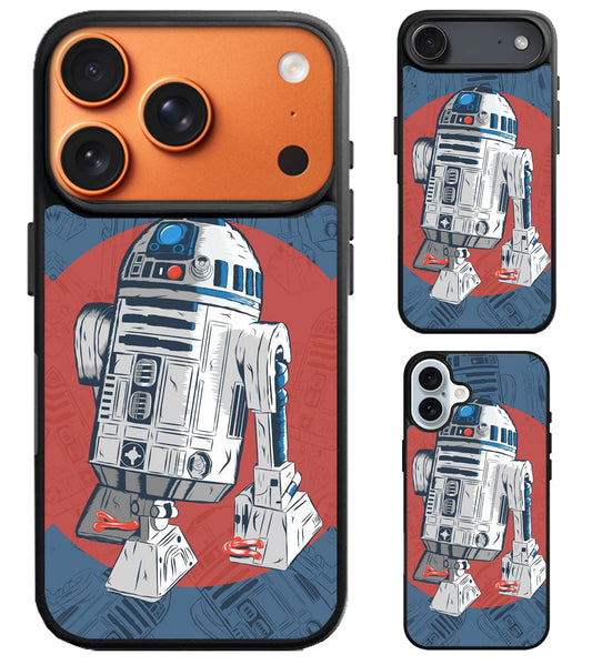 R2D2 Star Wars Background iPhone Air | iPhone 17 | 17 Pro | 17 Pro Max Case