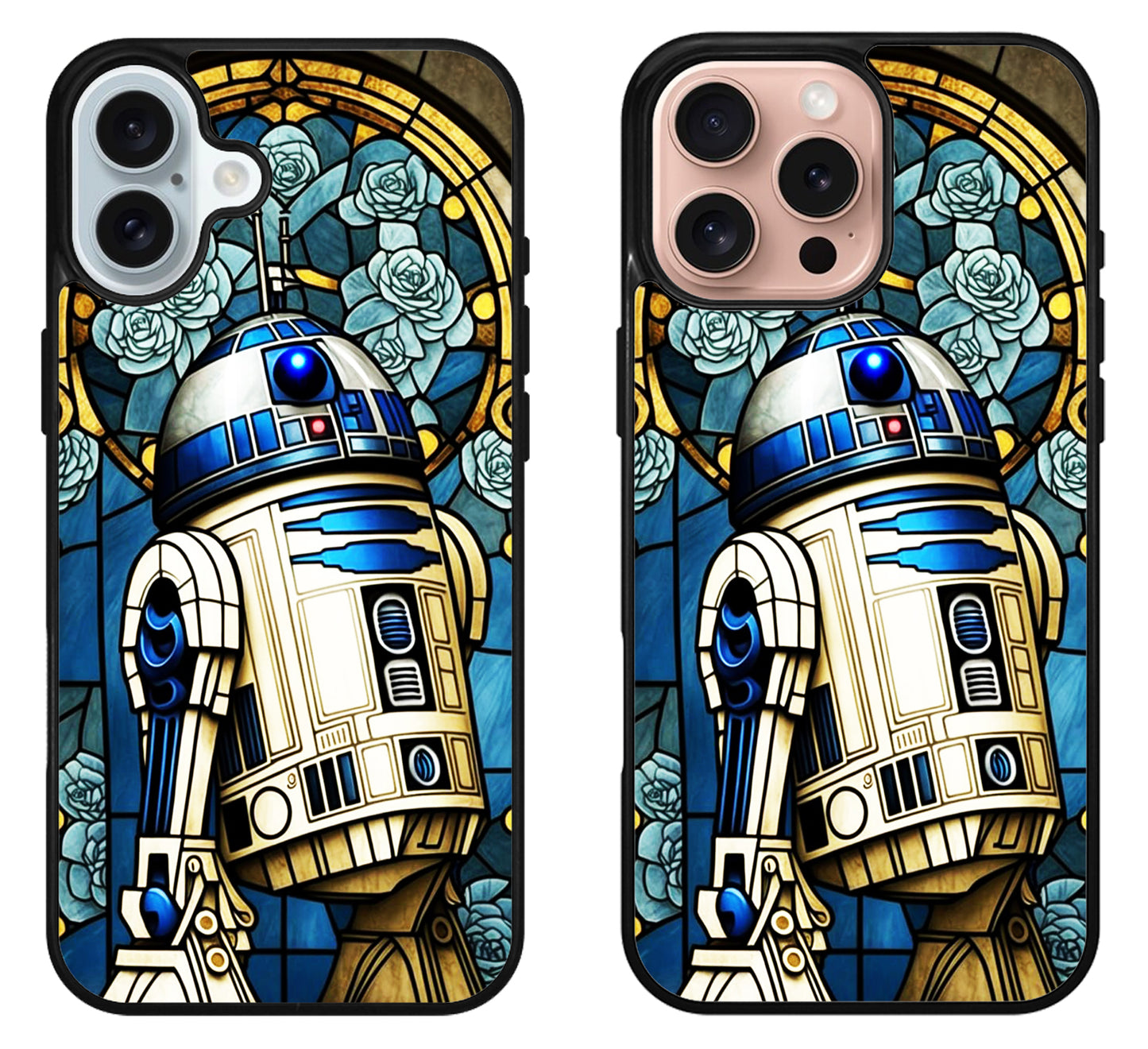 R2D2 Star Wars Stained Glass iPhone 16 | 16 Plus | 16 Pro | 16 Pro Max Case