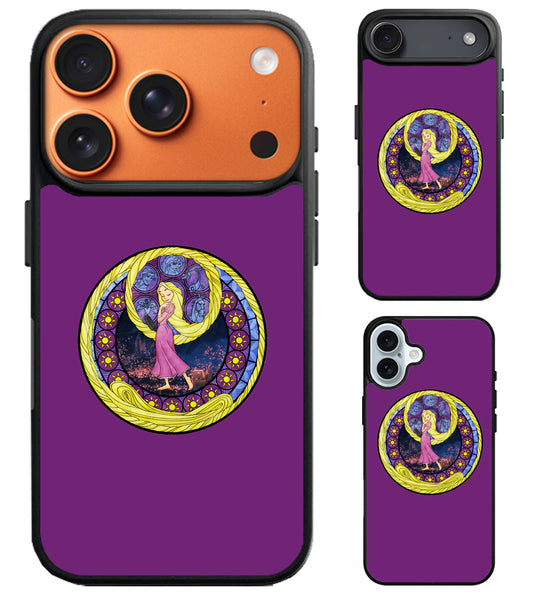 Rapunzel Stained Glass Purple iPhone Air | iPhone 17 | 17 Pro | 17 Pro Max Case