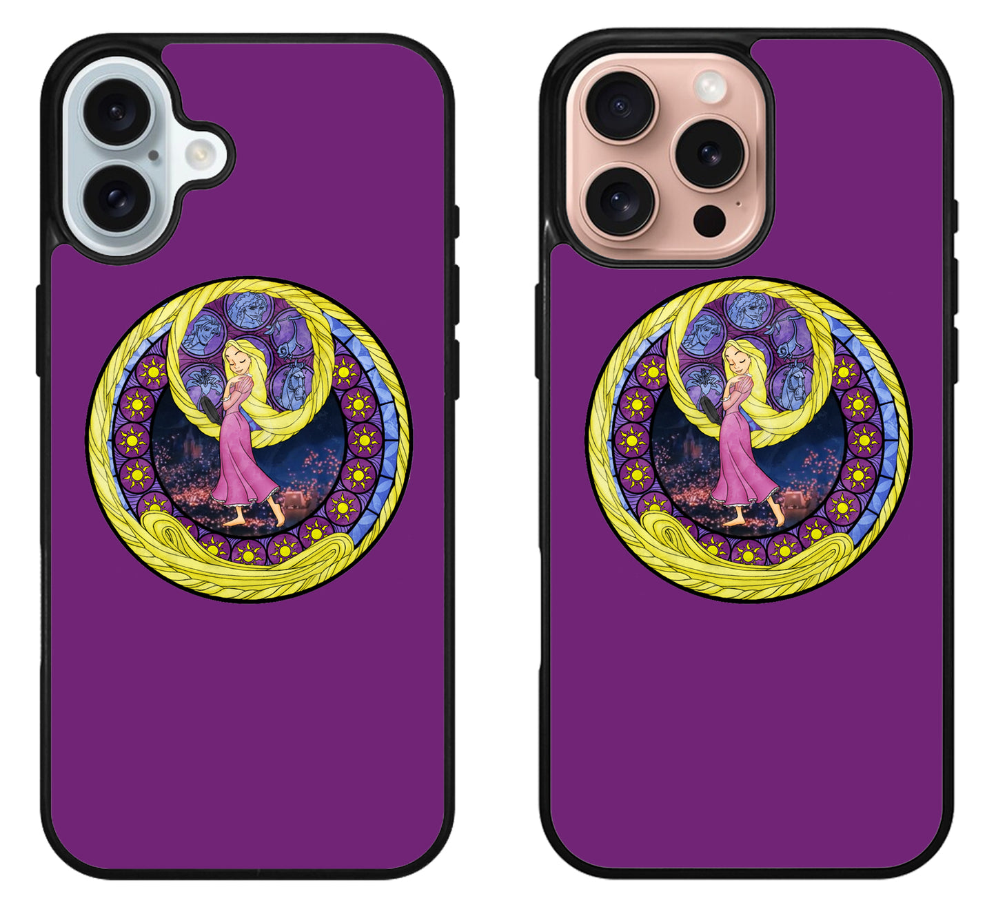 Rapunzel Stained Glass Purple iPhone 16 | 16 Plus | 16 Pro | 16 Pro Max Case