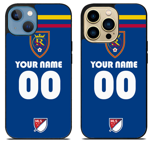 Custom Personalized Real Salt Lake MLS iPhone 14 | 14 Plus | 14 Pro | 14 Pro Max Case