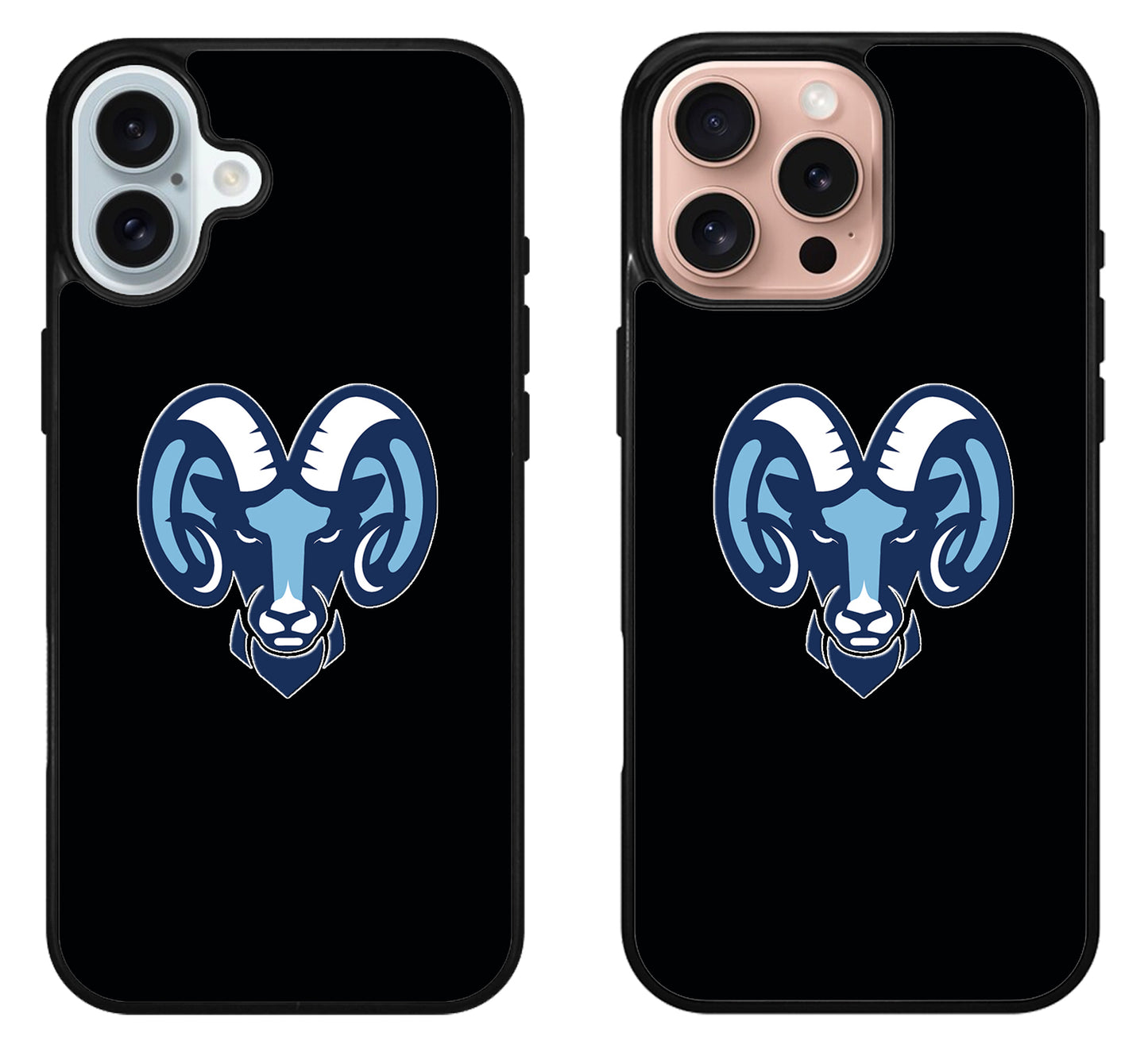 Rhode Island Rams Black iPhone 16 | 16 Plus | 16 Pro | 16 Pro Max Case