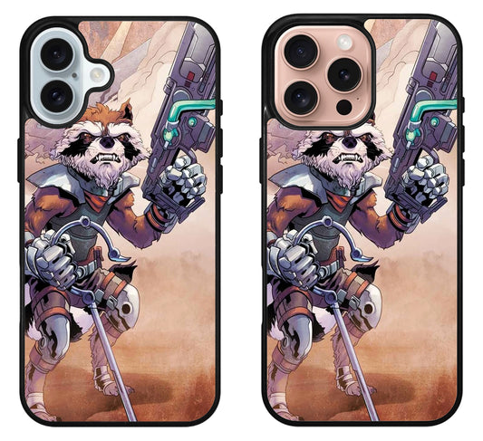 Rocket Raccoon Marvel iPhone 16 | 16 Plus | 16 Pro | 16 Pro Max Case