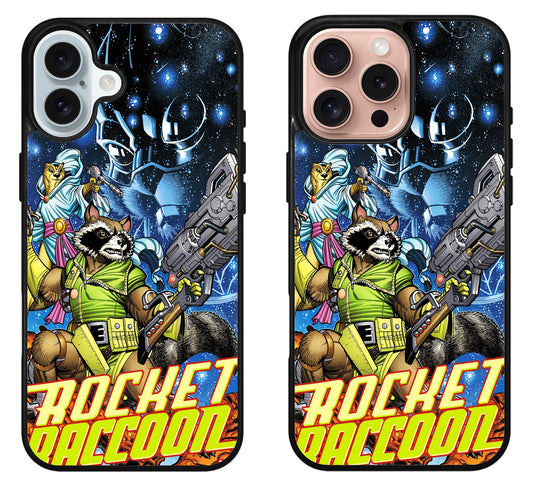 Rocket Raccoon  Marvel Cover iPhone 16 | 16 Plus | 16 Pro | 16 Pro Max Case