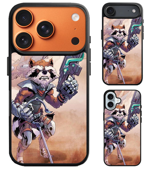 Rocket Raccoon Marvel iPhone Air | iPhone 17 | 17 Pro | 17 Pro Max Case