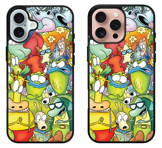 Rocko's Modern Life Collage iPhone 16 | 16 Plus | 16 Pro | 16 Pro Max Case