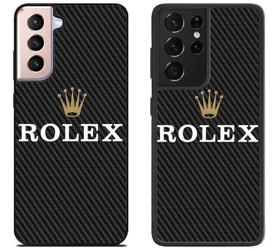 Rolex Black Carbon Samsung Galaxy S21 | S21 FE | S21+ | S21 Ultra Case
