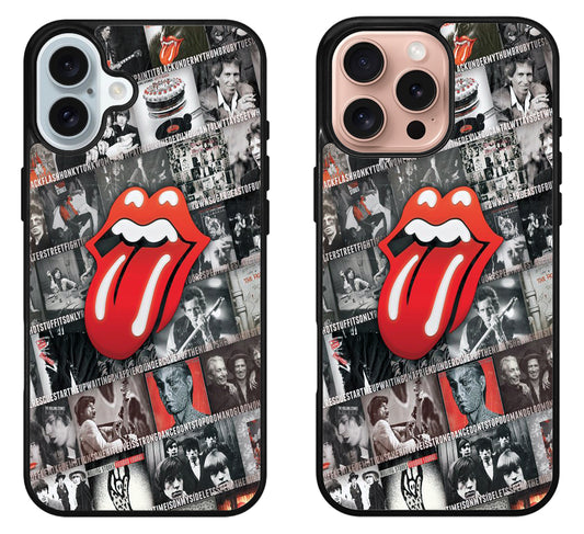 Rolling Stones Collage iPhone 16 | 16 Plus | 16 Pro | 16 Pro Max Case