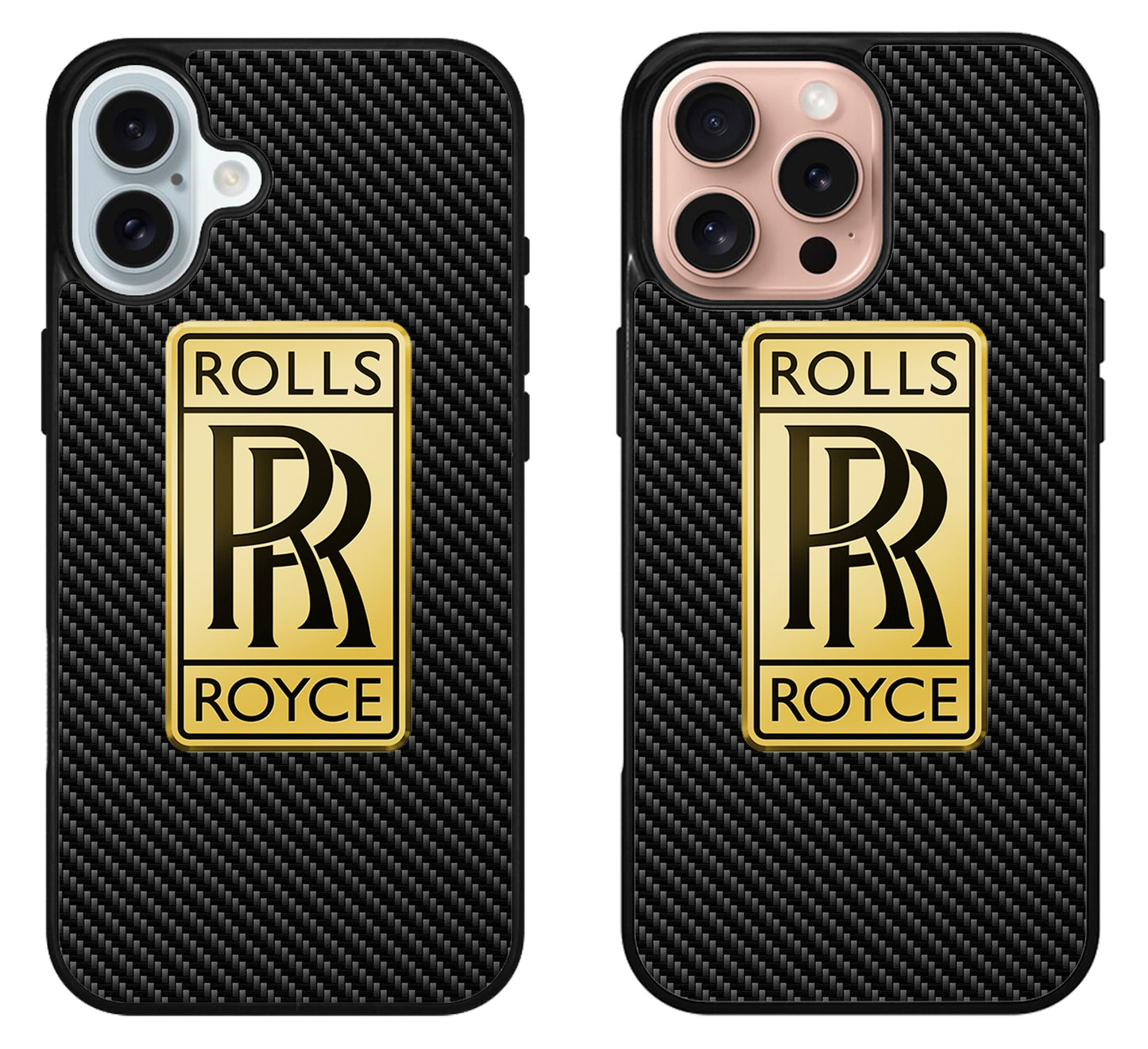 Rolls Royce Gold Carbon iPhone 16 | 16 Plus | 16 Pro | 16 Pro Max Case