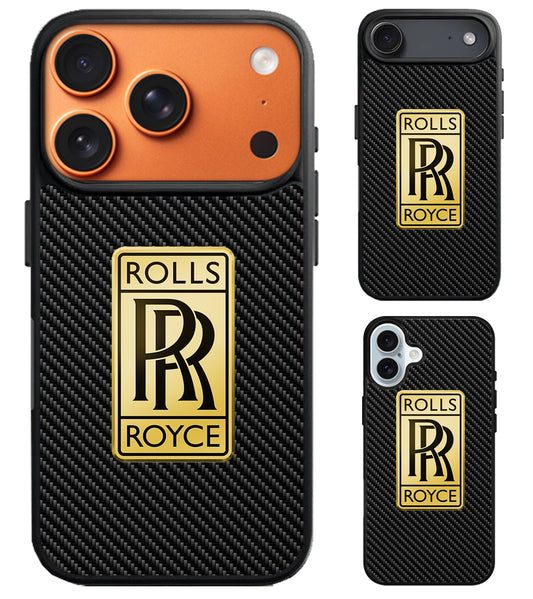 Rolls Royce Gold Carbon iPhone Air | iPhone 17 | 17 Pro | 17 Pro Max Case
