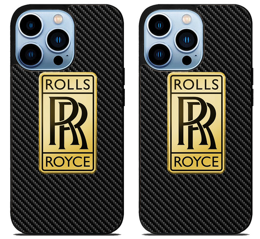 Rolls Royce Gold Carbon iPhone 15 Pro | iPhone 15 Pro Max Case