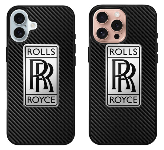 Rolls Royce Logo Carbon iPhone 16 | 16 Plus | 16 Pro | 16 Pro Max Case