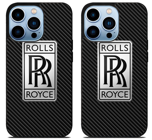 Rolls Royce Logo Carbon iPhone 15 Pro | iPhone 15 Pro Max Case