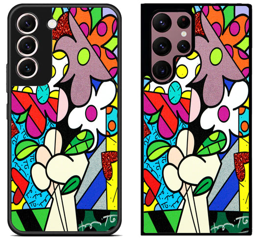 Romero Britto Background Samsung Galaxy S22 | S22+ | S22 Ultra Case