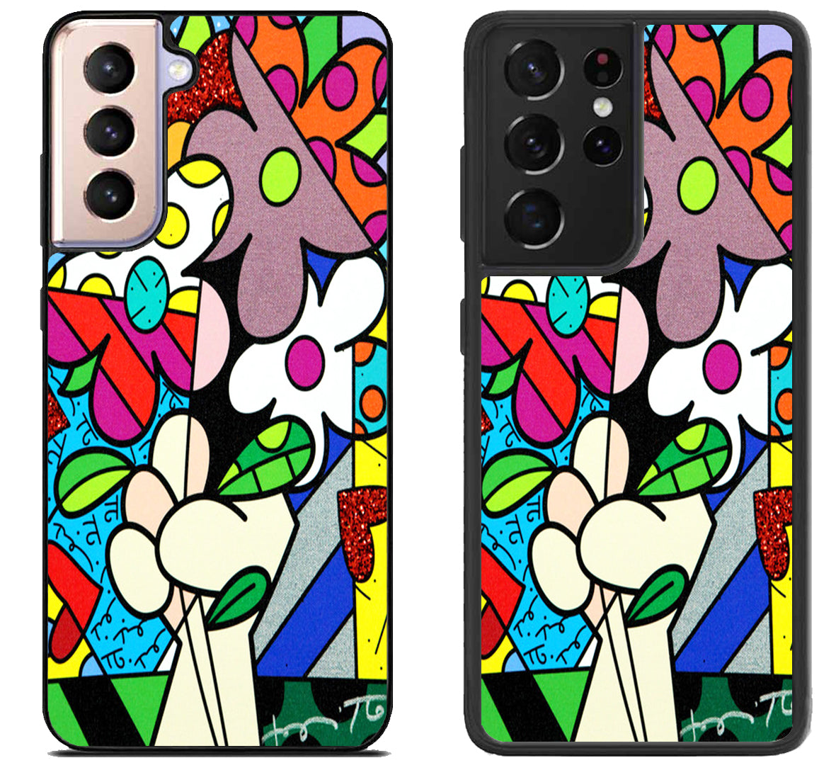 Romero Britto Background Samsung Galaxy S21 | S21 FE | S21+ | S21 Ultra Case