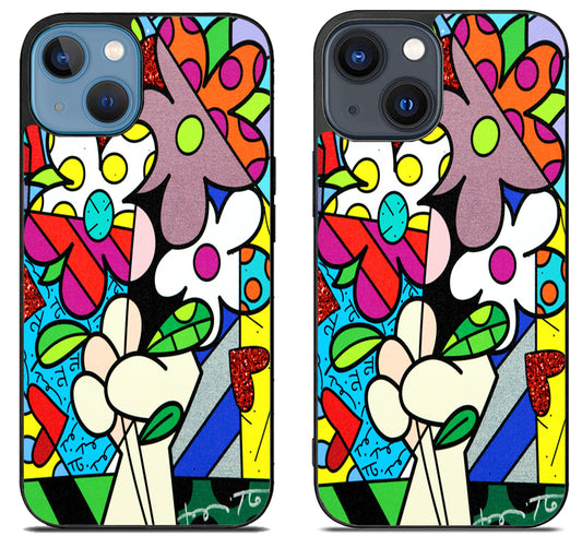 Romero Britto Background iPhone 15 | iPhone 15 Plus Case