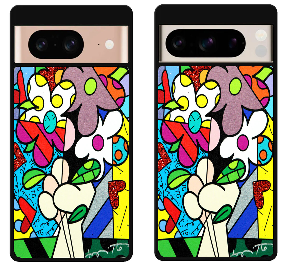 Romero Britto Background Google Pixel 8 | 8 Pro Case