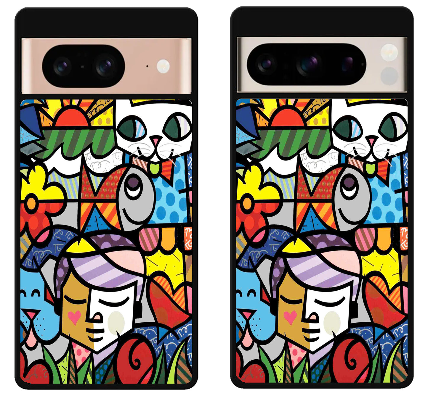 Romero Britto Collage Google Pixel 8 | 8 Pro Case