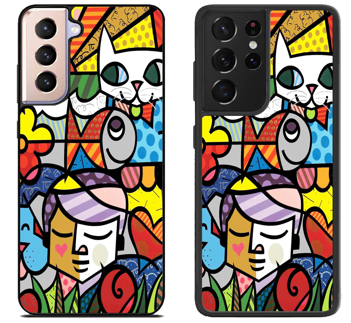 Romero Britto Collage Samsung Galaxy S21 | S21 FE | S21+ | S21 Ultra Case