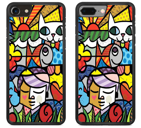 Romero Britto Collage iPhone 8 | 8 Plus Case