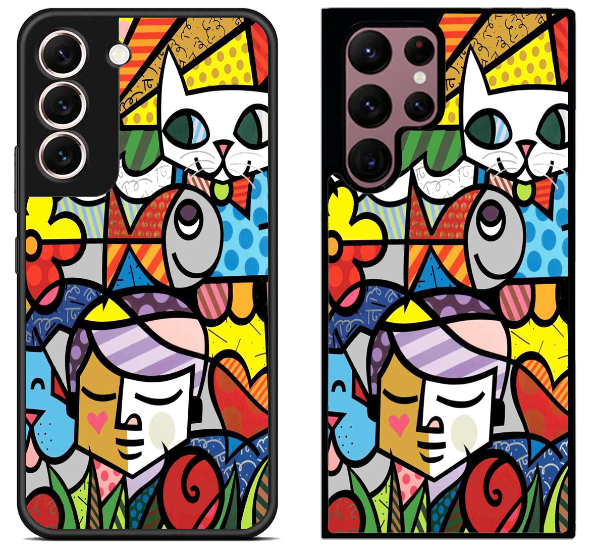 Romero Britto Collage Samsung Galaxy S22 | S22+ | S22 Ultra Case